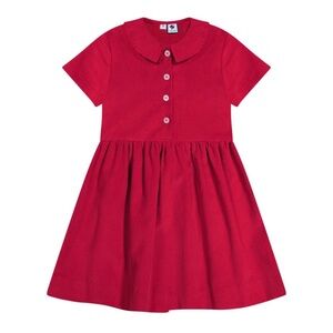 Busy Bees Sz 7 NWOT Charlotte Point Collar Dress- Red